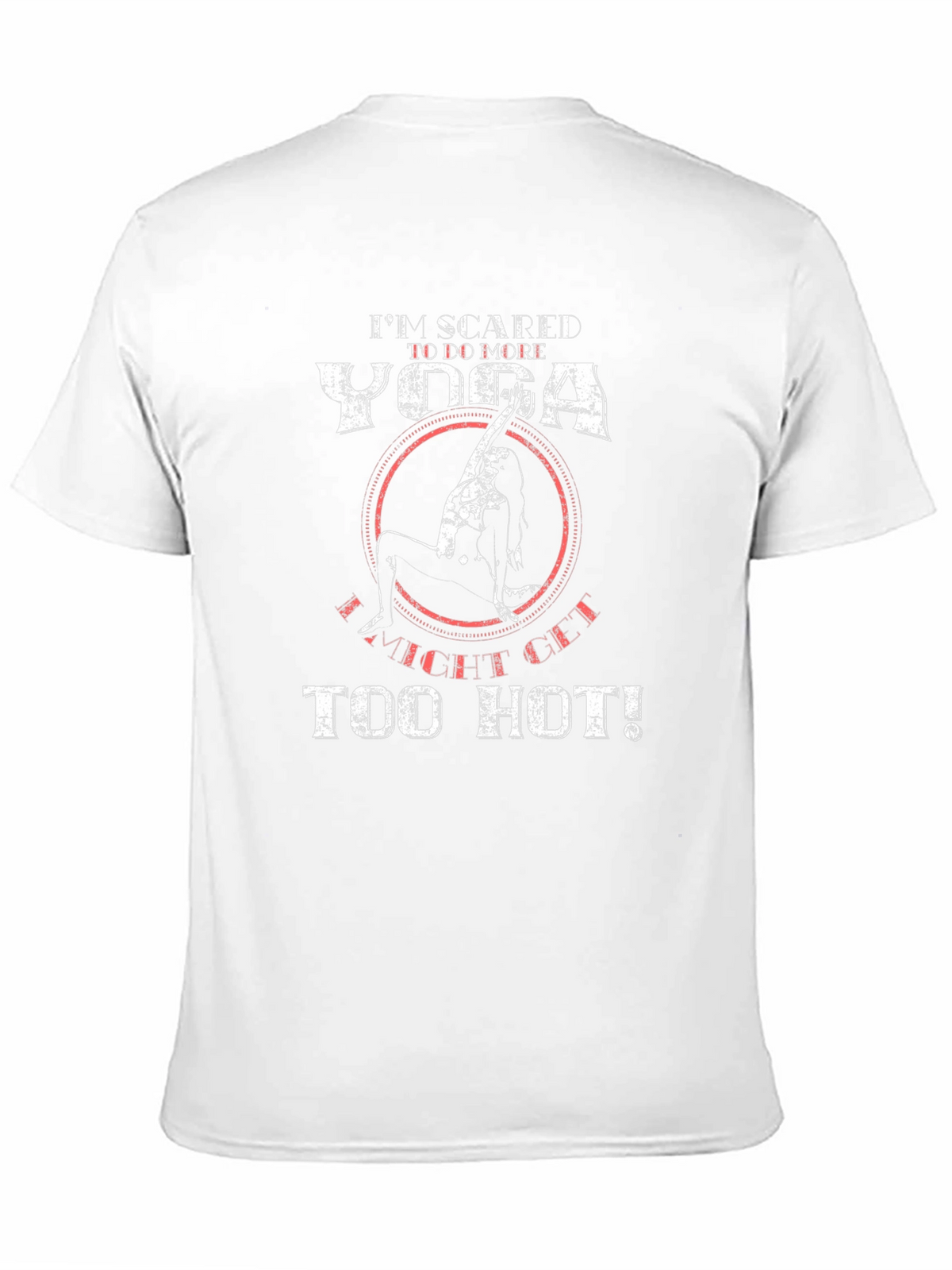 Yoga Too Hot Mens Black Graphic T-Shirt
