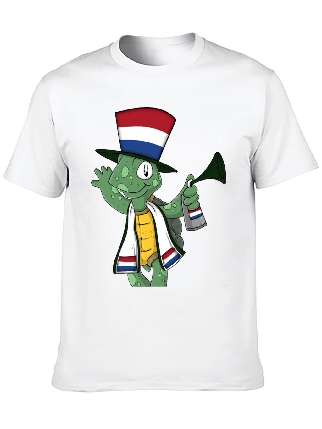 Dutch Turtle T-Shirt: Festive Cartoon Design