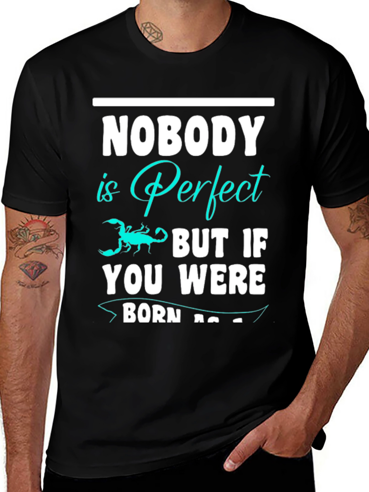 Nobody is Perfect Scorpion Graphic T-Shirt