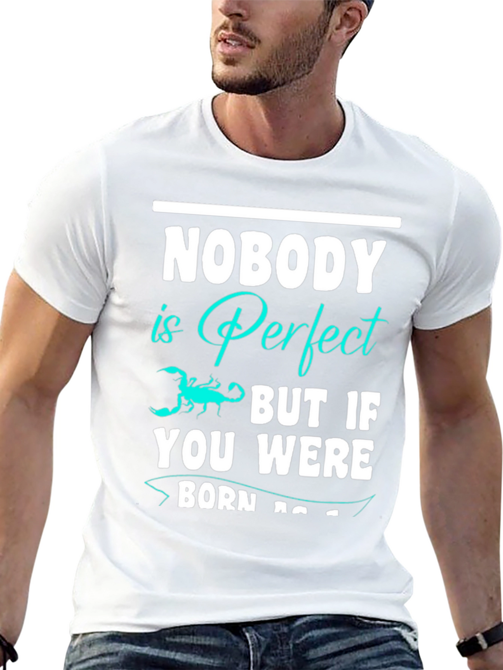 Nobody is Perfect Scorpion Graphic T-Shirt
