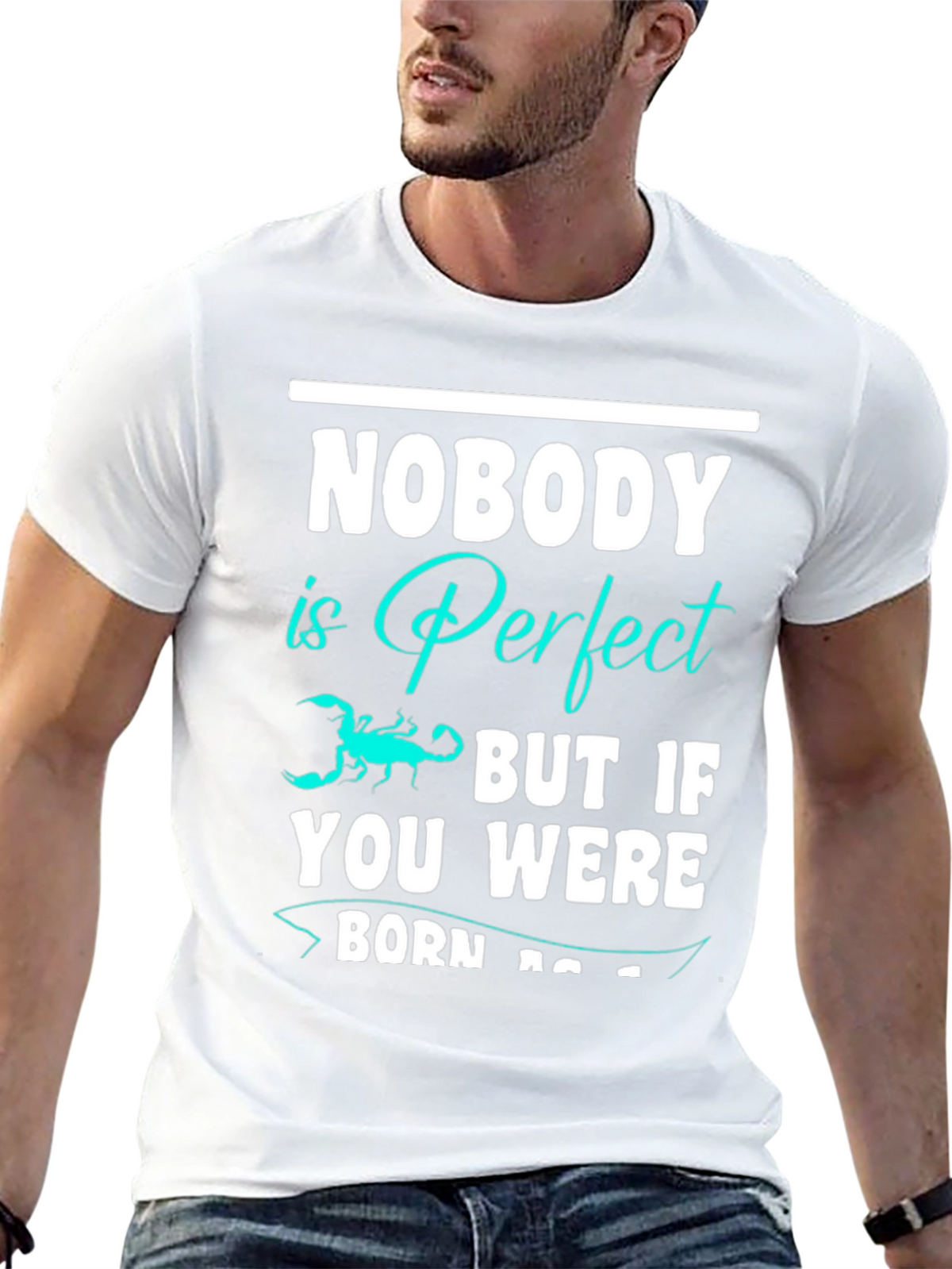 Nobody is Perfect Scorpion Graphic T-Shirt