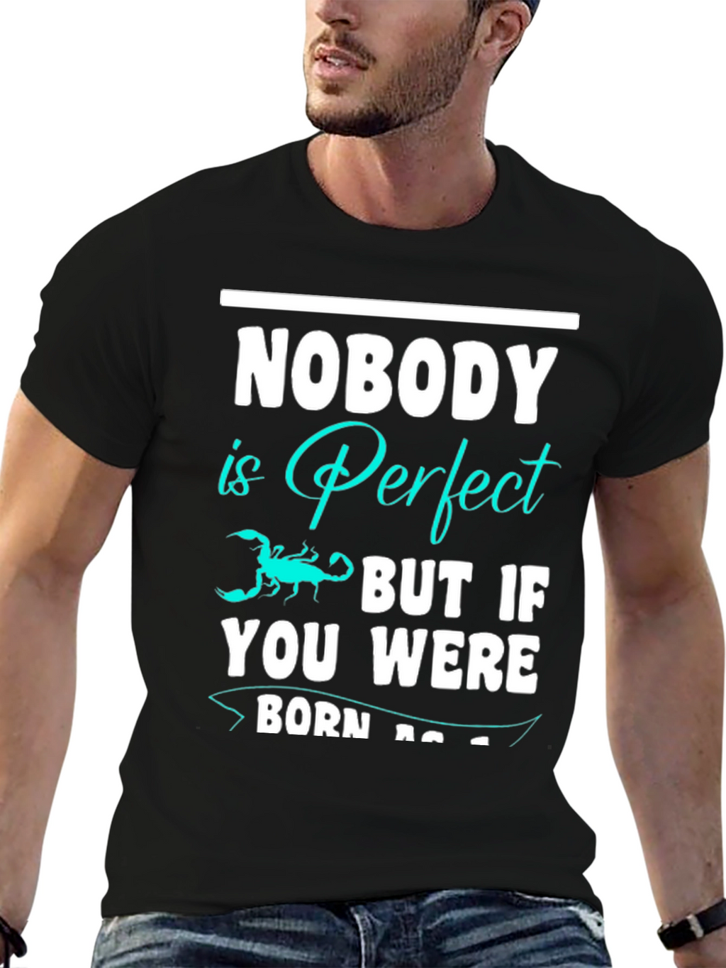 Nobody is Perfect Scorpion Graphic T-Shirt
