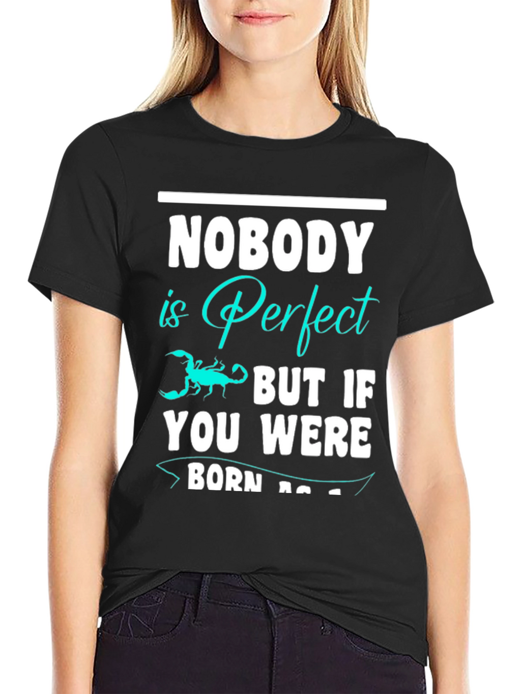 Nobody is Perfect Scorpion Graphic T-Shirt