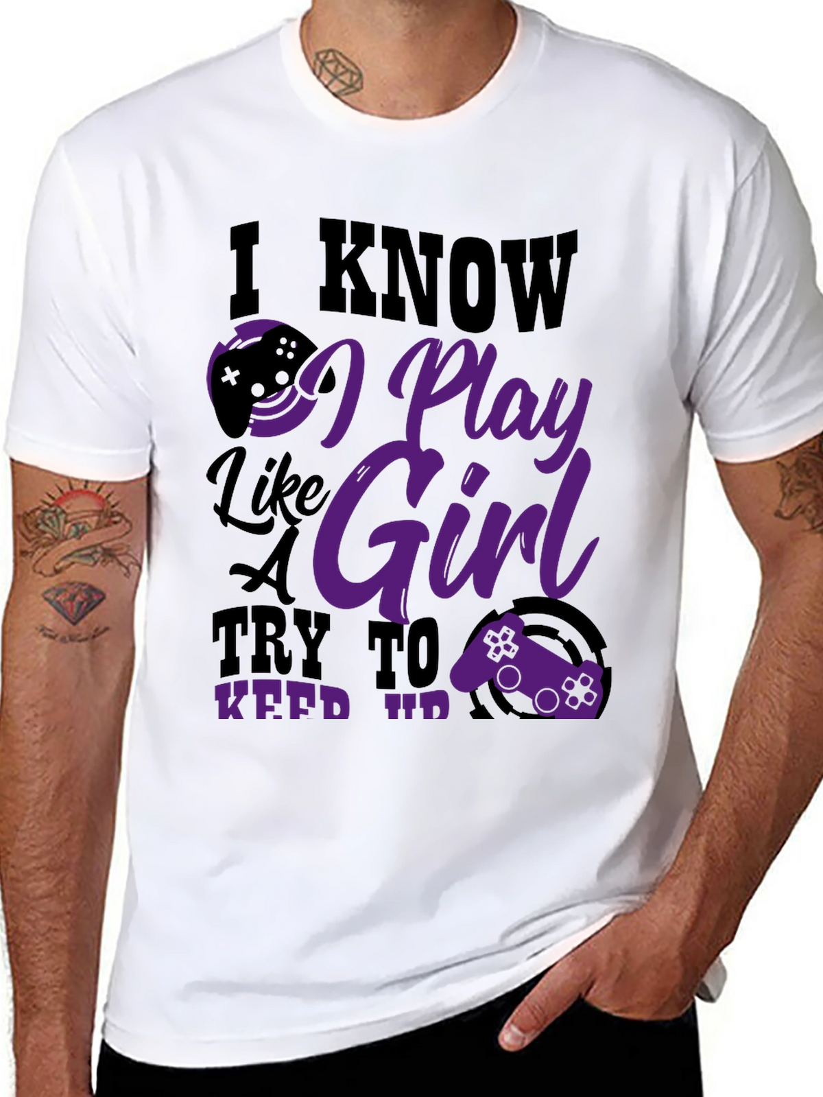 I Know I Play Like a Girl Graphic Tee