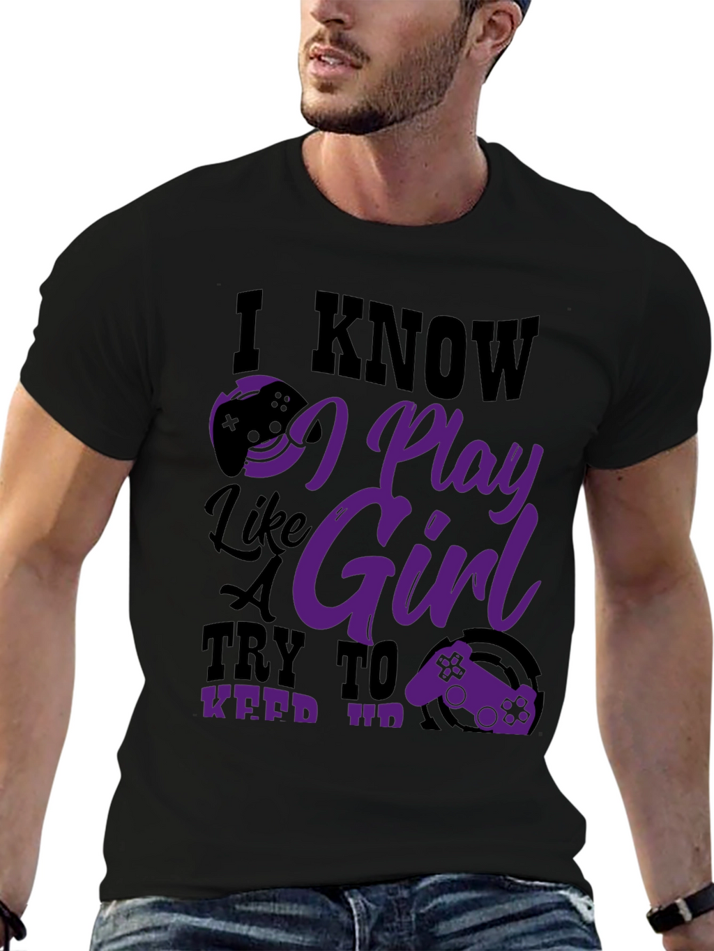 I Know I Play Like a Girl Graphic Tee