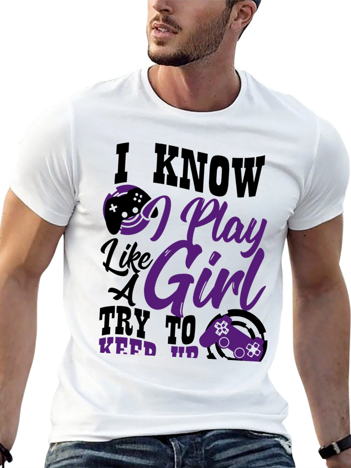 I Know I Play Like a Girl Graphic Tee