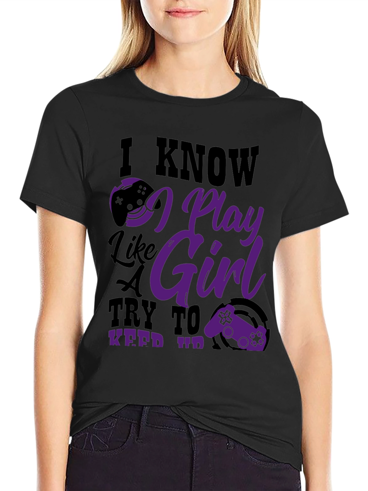 I Know I Play Like a Girl Graphic Tee