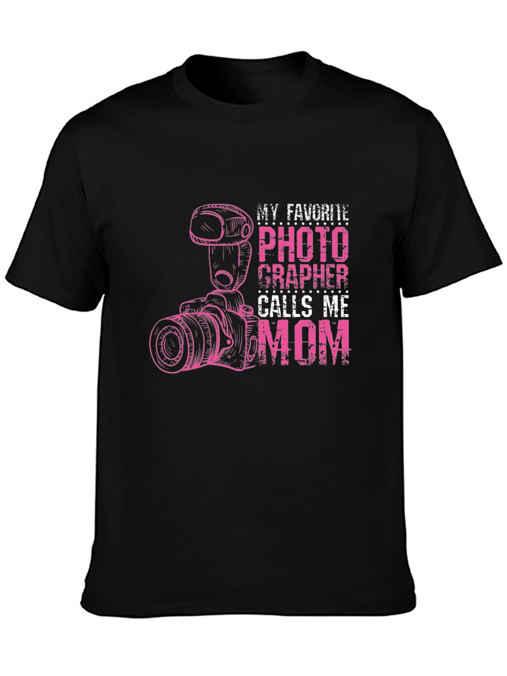 Photographer Mom T-Shirt - Black Graphic Tee