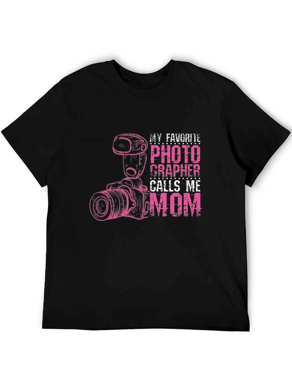 Photographer Mom T-Shirt - Black Graphic Tee