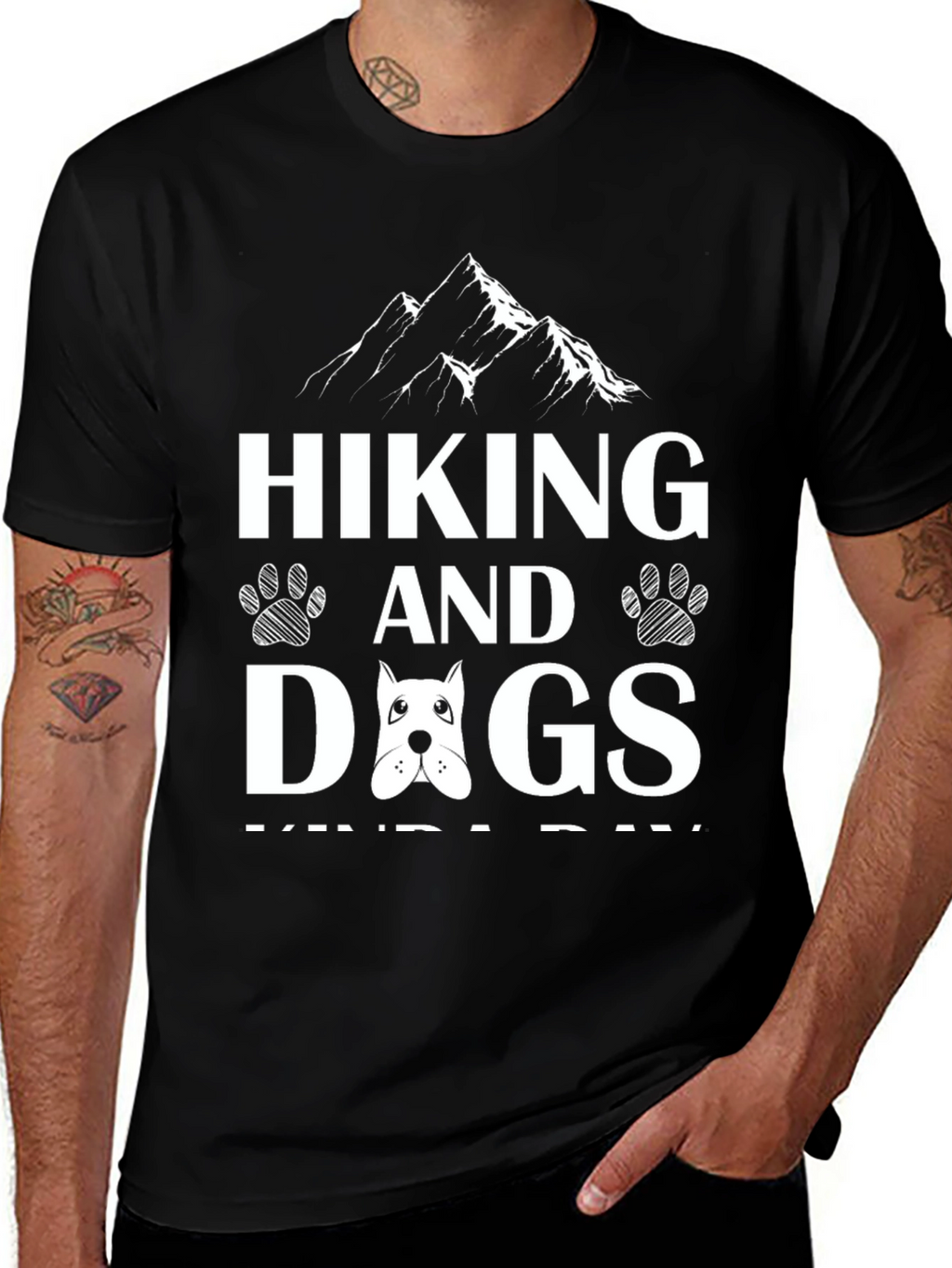 Hiking and Dogs Graphic Tee