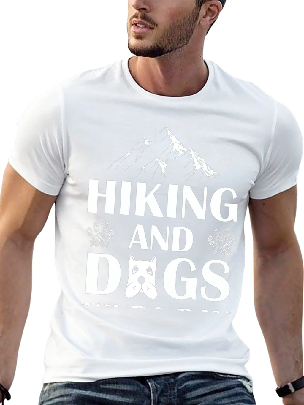 Hiking and Dogs Graphic Tee